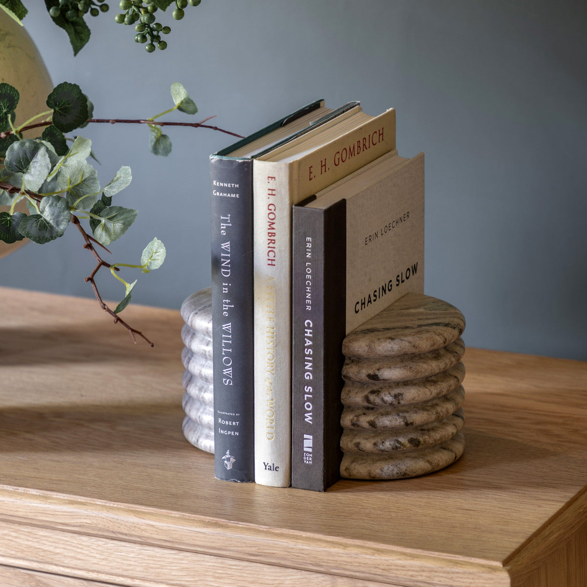 Bodhi Accessories Ondo Marble Bookends Beige Set of 2 House of Isabella UK