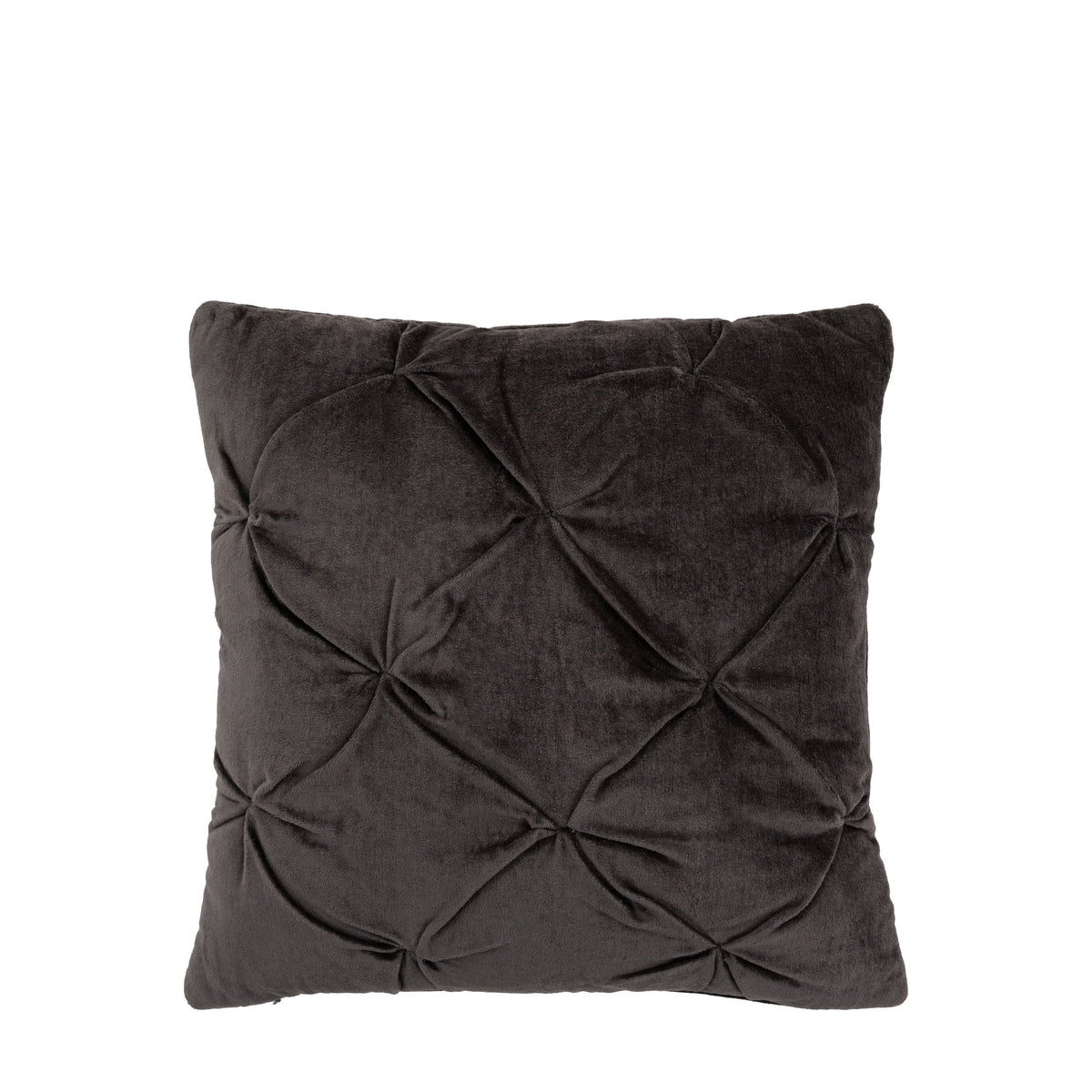 Bodhi Accessories Opulent Velvet Cushion Charcoal House of Isabella UK
