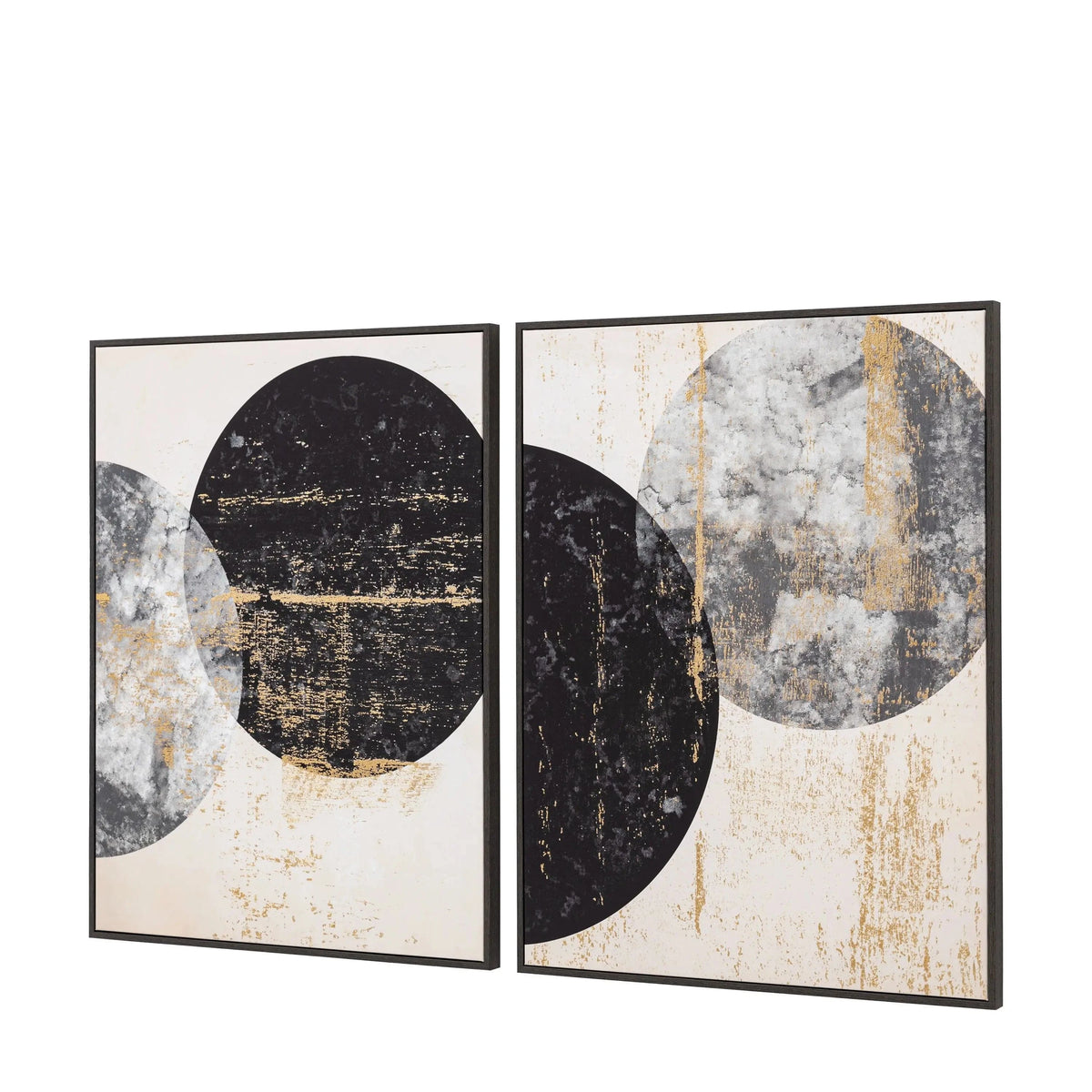 Bodhi Accessories Orbit Framed Canvas Set of 2 House of Isabella UK