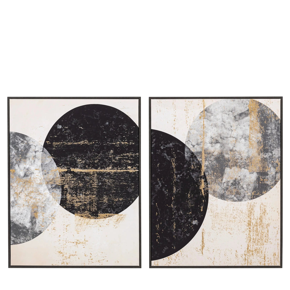 Bodhi Accessories Orbit Framed Canvas Set of 2 House of Isabella UK