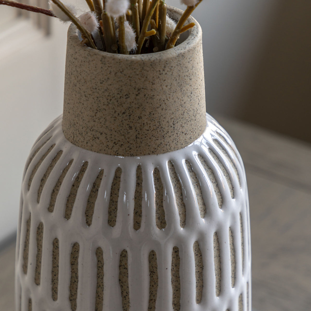 Bodhi Accessories Orchid in Moss Ceramic Dot Pot Pink House of Isabella UK