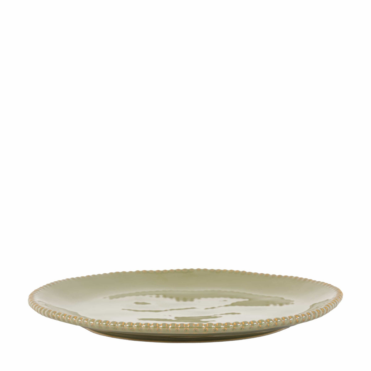 Bodhi Accessories Organic Beaded Dinner Plate Olive 4pk House of Isabella UK