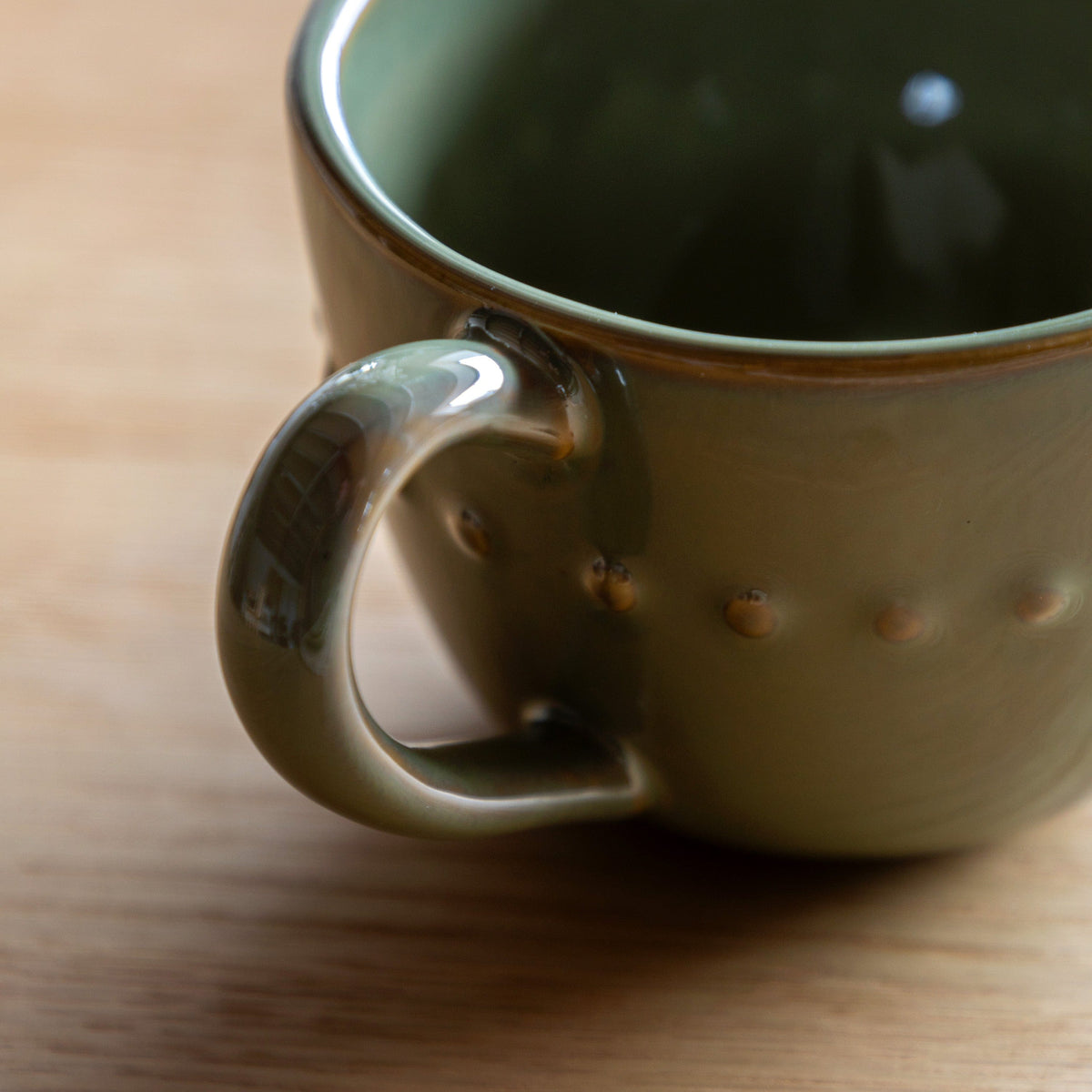 Bodhi Accessories Organic Beaded Mug Olive 4pk House of Isabella UK