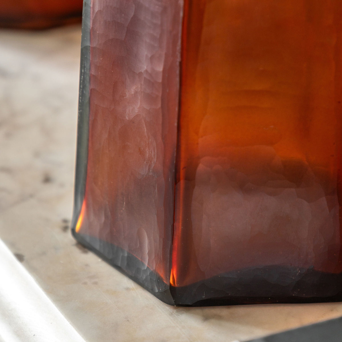 Bodhi Accessories Organic Faceted Hurricane Amber Small House of Isabella UK