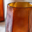 Bodhi Accessories Organic Faceted Hurricane Amber Small House of Isabella UK