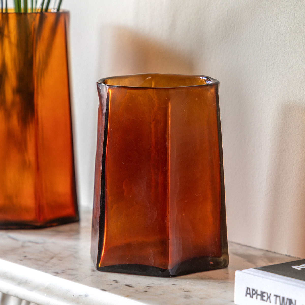 Bodhi Accessories Organic Faceted Hurricane Amber Small House of Isabella UK