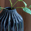 Bodhi Accessories Organic Ribbed Vase Midnight Large House of Isabella UK