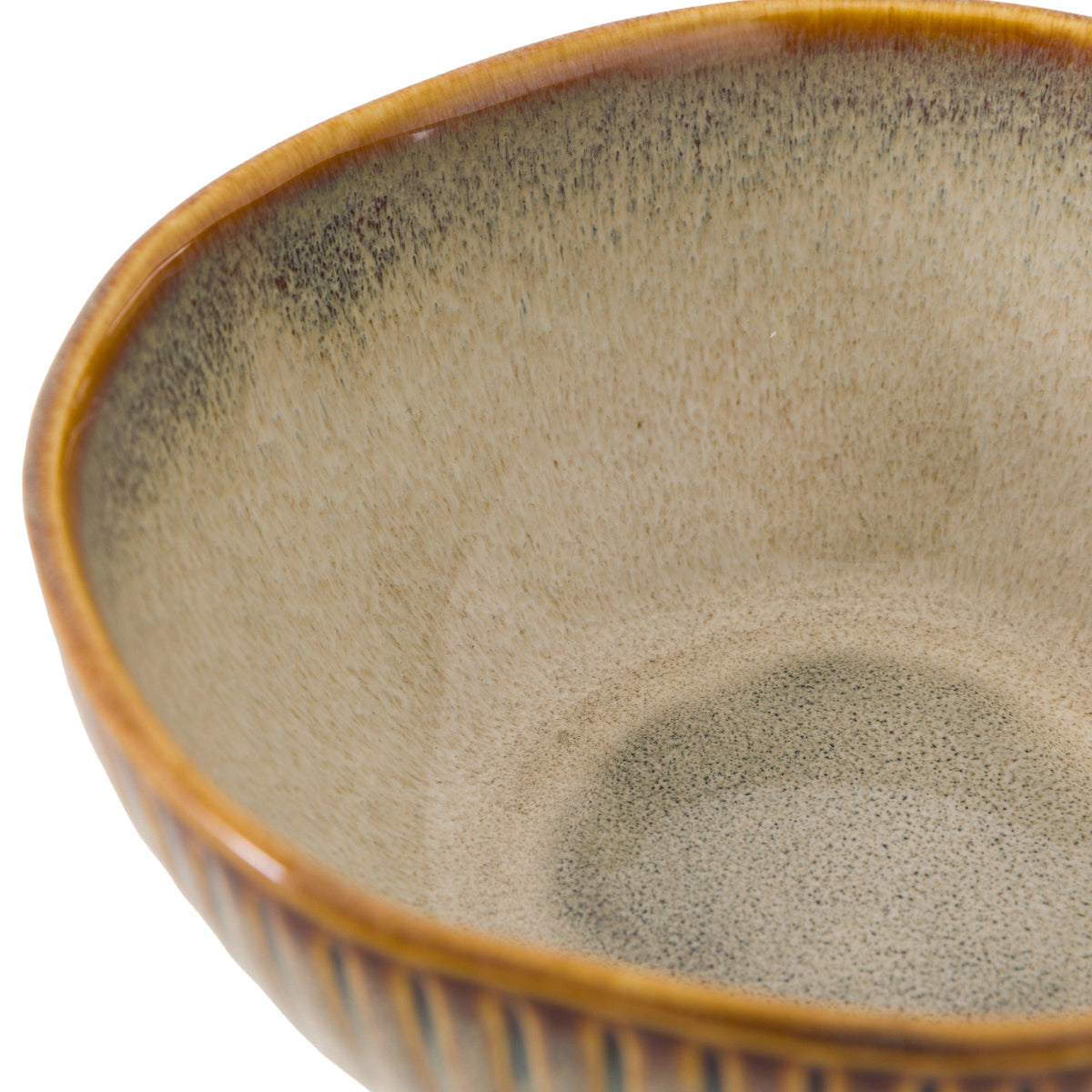 Bodhi Accessories Organic Ridged Bowl Stone 4pk House of Isabella UK