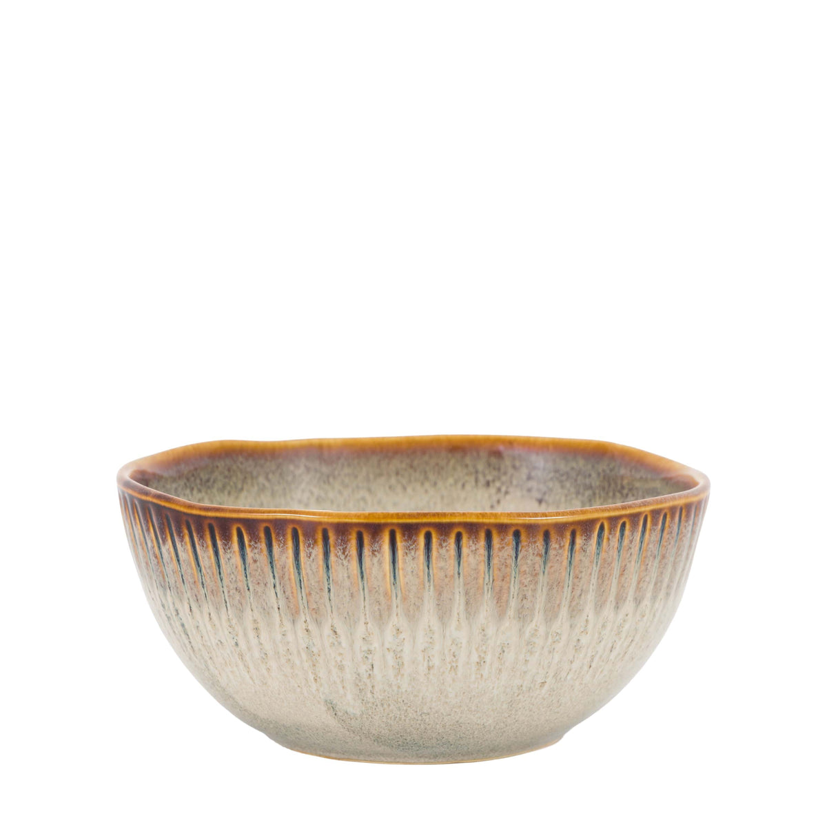 Bodhi Accessories Organic Ridged Bowl Stone 4pk House of Isabella UK