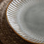 Bodhi Accessories Organic Ridged Dinner Plate Stone 4pk House of Isabella UK