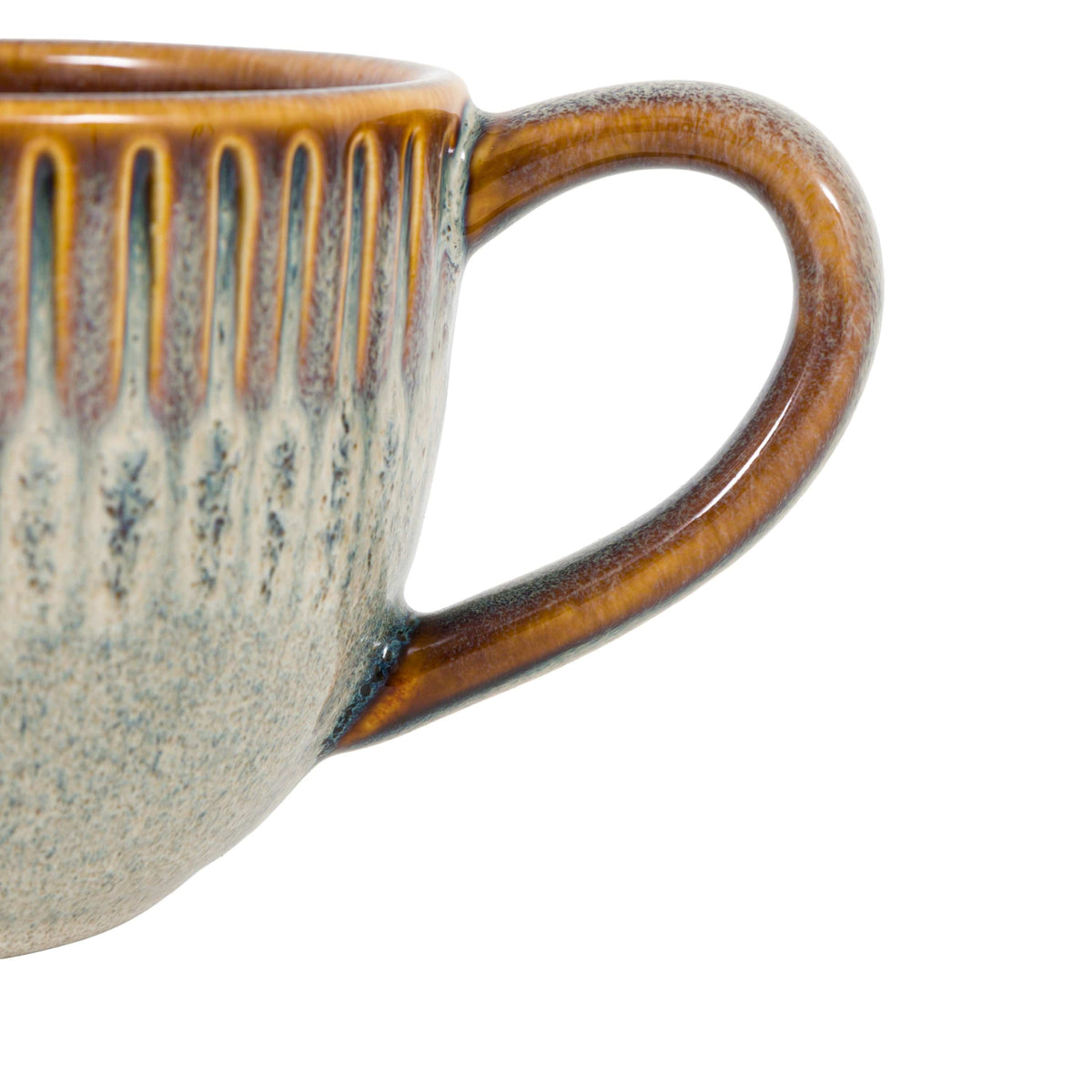 Bodhi Accessories Organic Ridged Mug Stone 4pk House of Isabella UK