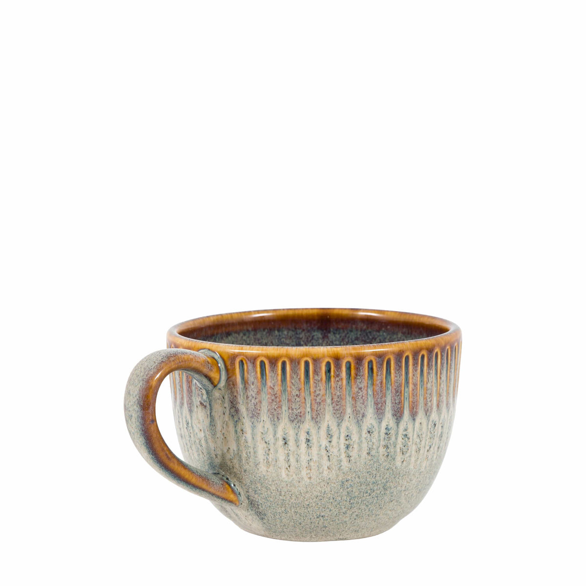 Bodhi Accessories Organic Ridged Mug Stone 4pk House of Isabella UK