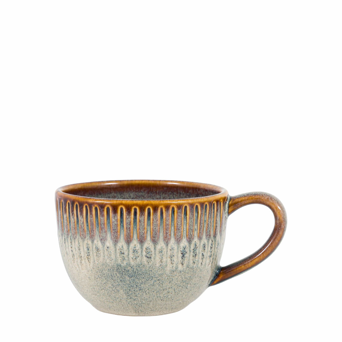 Bodhi Accessories Organic Ridged Mug Stone 4pk House of Isabella UK