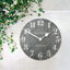 Bodhi Accessories Outdoor Wall Clock Arabic Cement House of Isabella UK