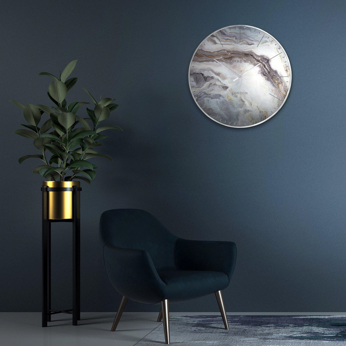 Bodhi Accessories Oyster Large Grand Clock Grand Glacier House of Isabella UK