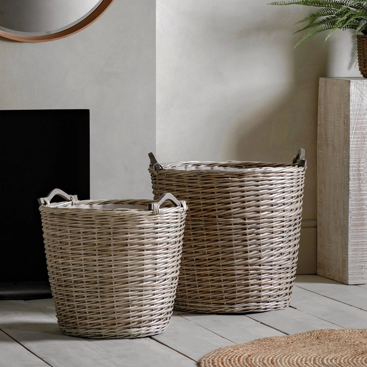 Bodhi Accessories Paraiso Jumbo Baskets Set of 2 House of Isabella UK