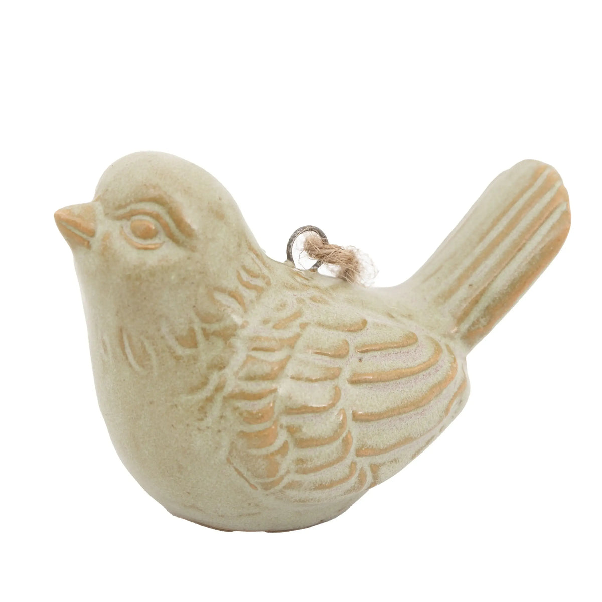 Bodhi Accessories Pearly White Hanging Bird Ornaments 3pk House of Isabella UK