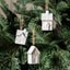 Bodhi Accessories Pearly White Hanging House Ornaments 3pk House of Isabella UK