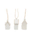 Bodhi Accessories Pearly White Hanging House Ornaments 3pk House of Isabella UK