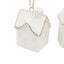 Bodhi Accessories Pearly White Hanging House Ornaments 3pk House of Isabella UK