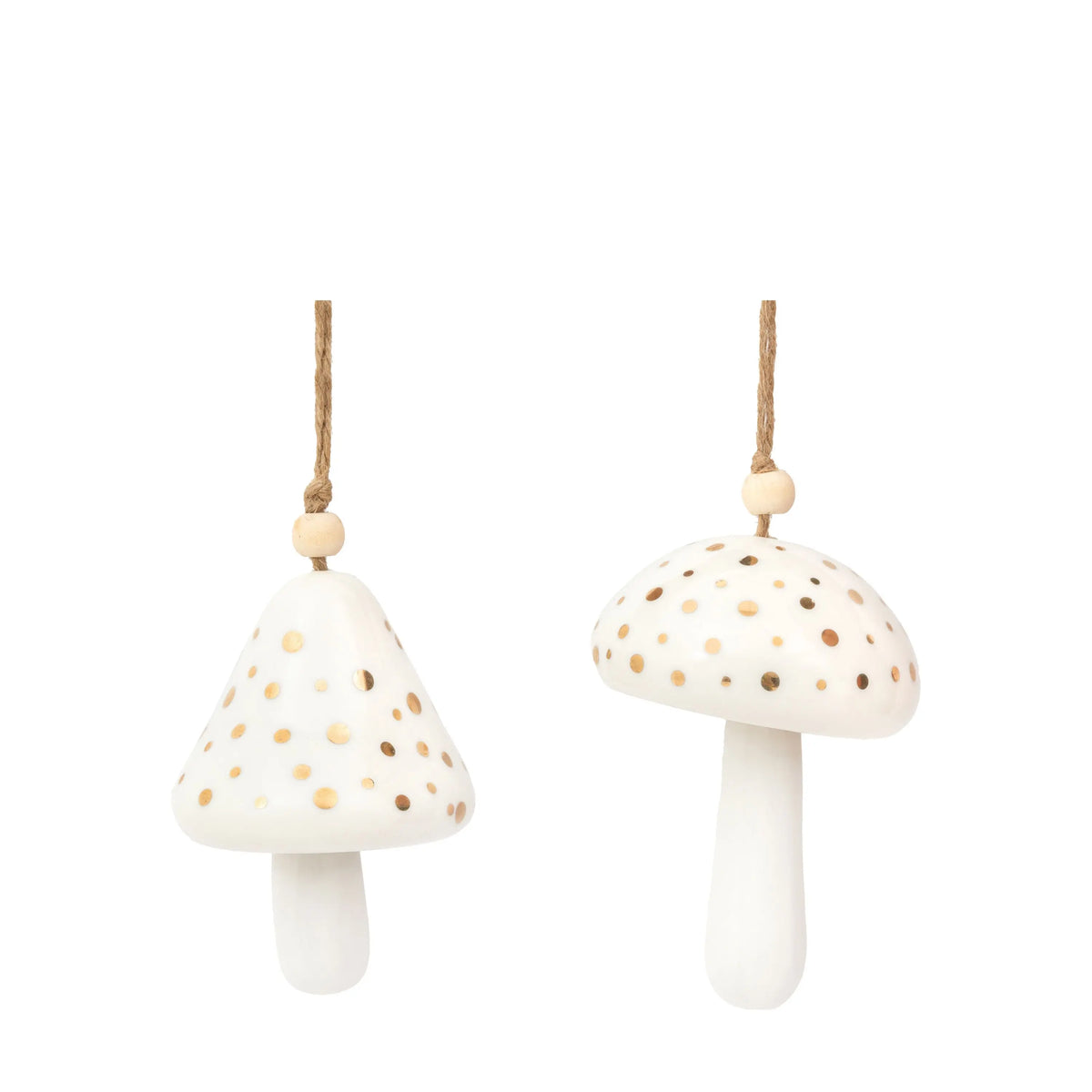 Bodhi Accessories Pearly White Hanging Mushrooms 2pk House of Isabella UK