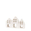 Bodhi Accessories Pearly White Houses Tealight Holder Trio House of Isabella UK