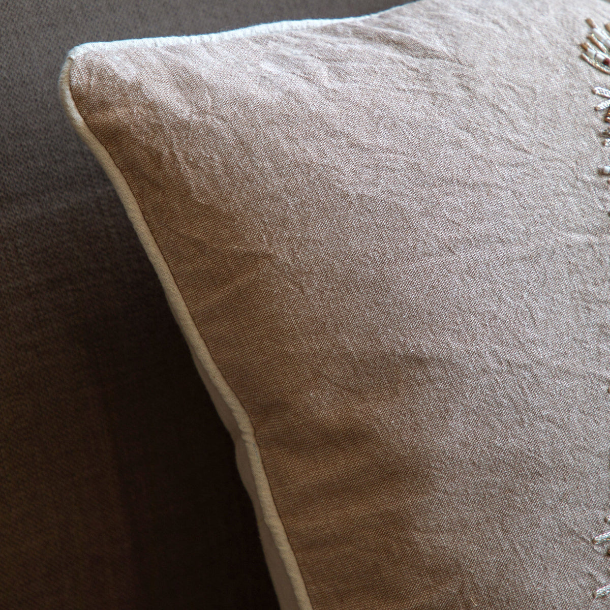 Bodhi Accessories Pearly White Single Tree Cushion House of Isabella UK