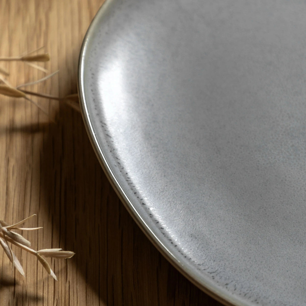 Bodhi Accessories Pebble Glaze Dinner Plate Dove Grey 4pk House of Isabella UK