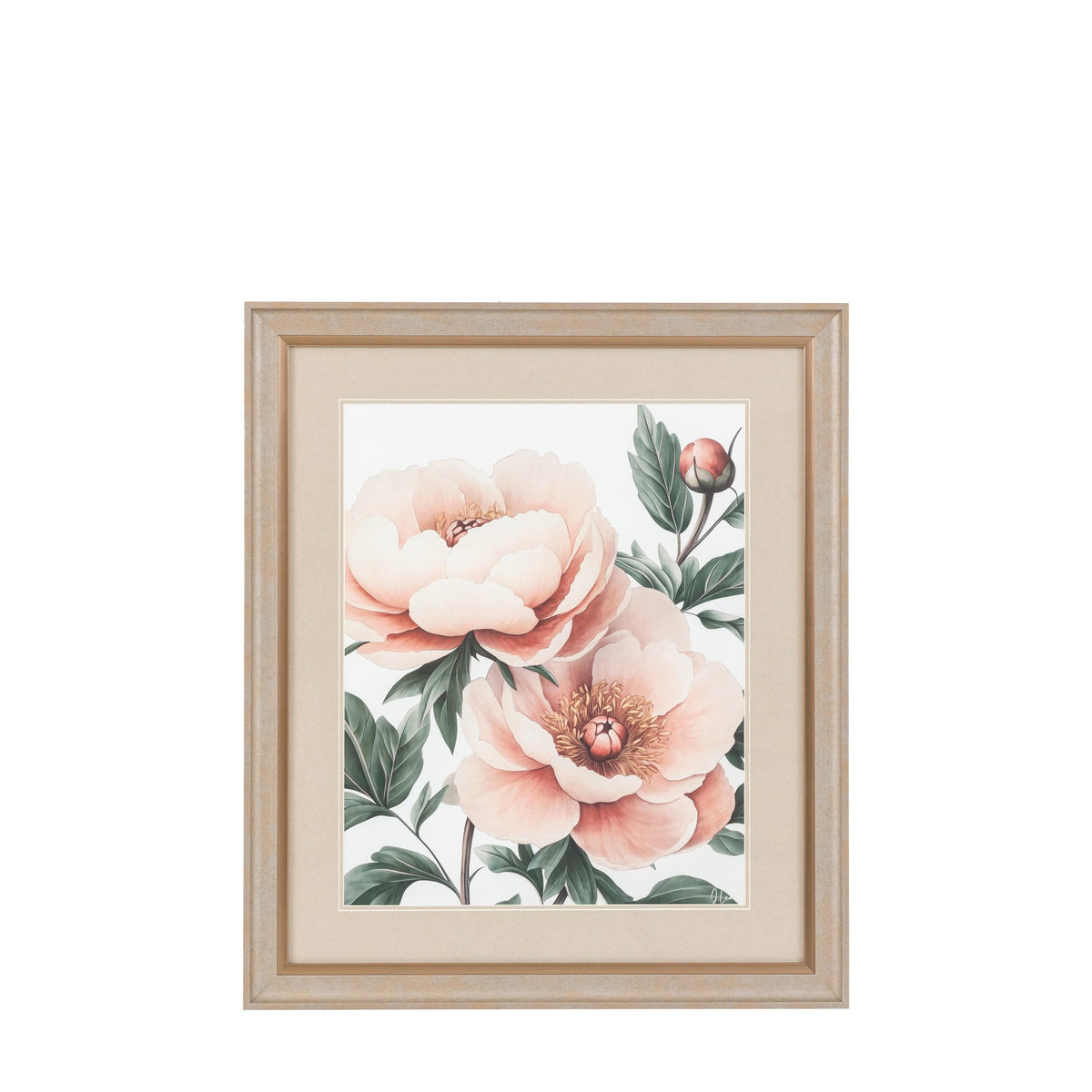 Bodhi Accessories Peony Blooms Framed Art House of Isabella UK