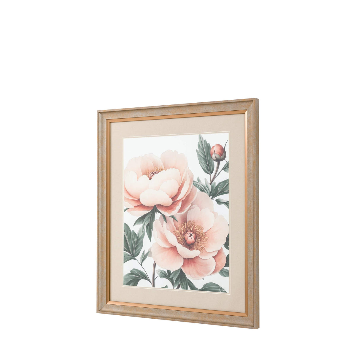 Bodhi Accessories Peony Blooms Framed Art House of Isabella UK