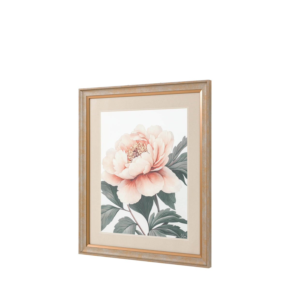 Bodhi Accessories Peony Relection Framed Art House of Isabella UK