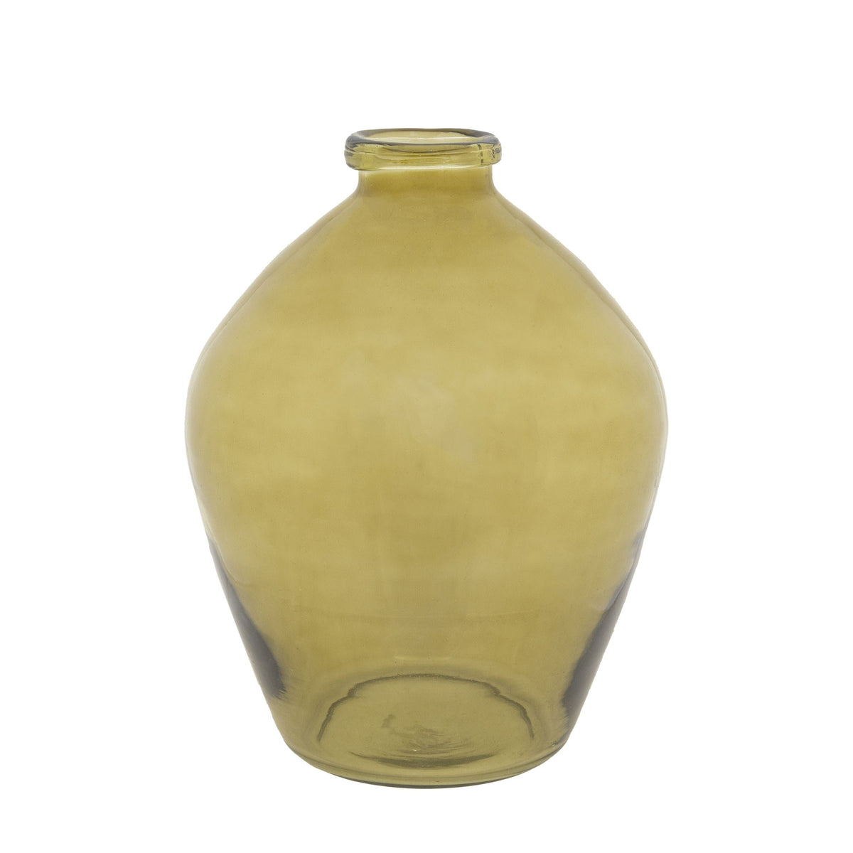 Bodhi Accessories Pereda Handblown Glass Vase Olive House of Isabella UK