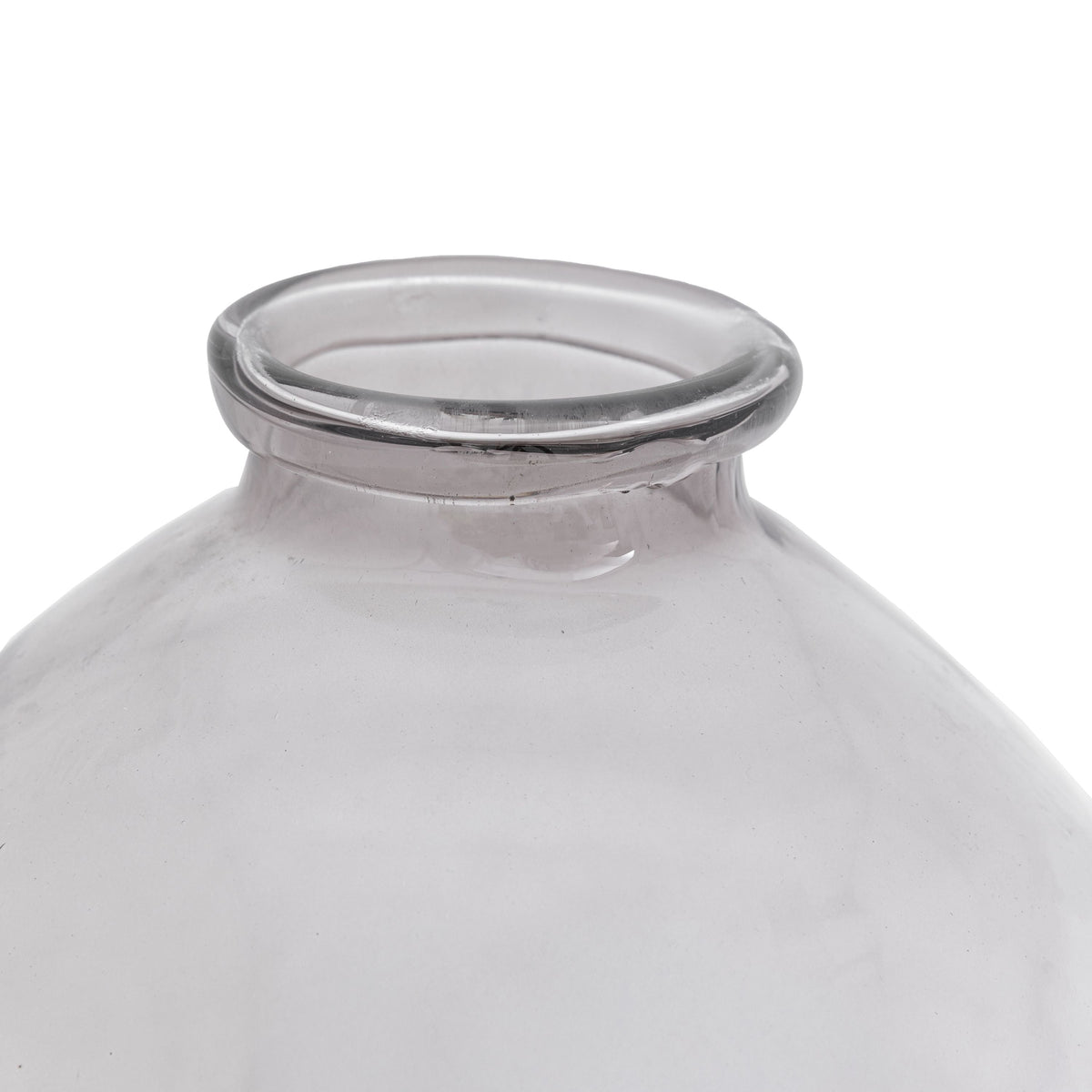 Bodhi Accessories Pereda Handblown Glass Vase Smoke House of Isabella UK