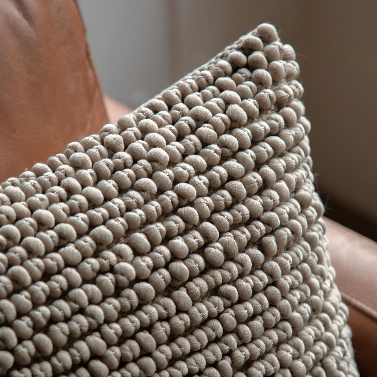 Bodhi Accessories Piko Cushion Taupe House of Isabella UK