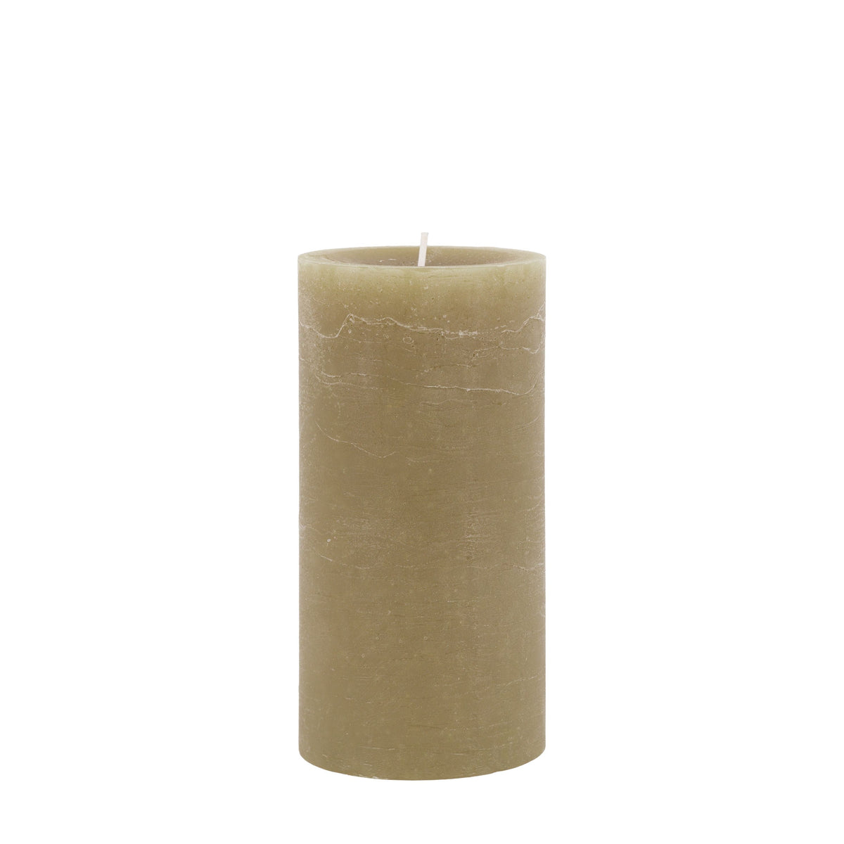 Bodhi Accessories Pillar Candle Rustic Olive 2pk Large House of Isabella UK