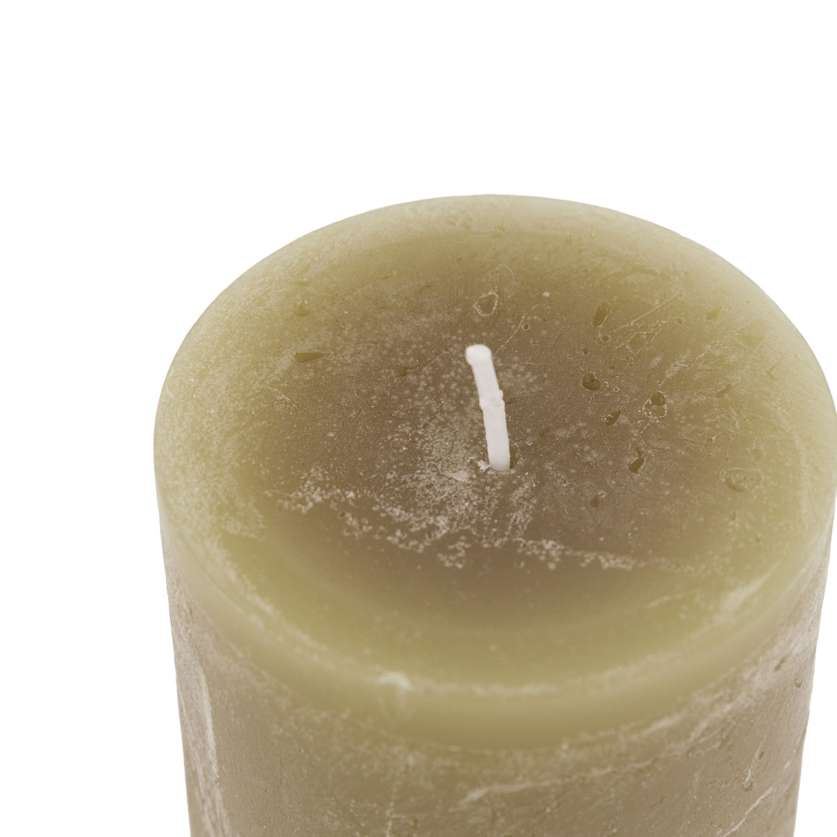 Bodhi Accessories Pillar Candle Rustic Olive 2pk Small House of Isabella UK
