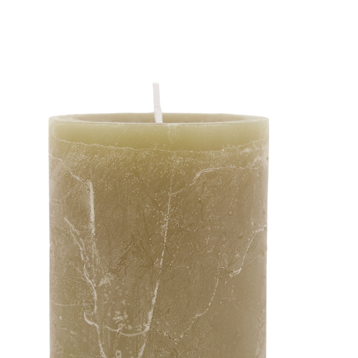 Bodhi Accessories Pillar Candle Rustic Olive 2pk Small House of Isabella UK