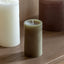 Bodhi Accessories Pillar Candle Rustic Olive 2pk Small House of Isabella UK