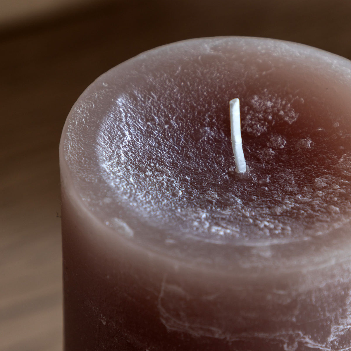 Bodhi Accessories Pillar Candle Rustic Taupe 2pk Large House of Isabella UK