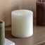 Bodhi Accessories Pillar Candle Rustic White House of Isabella UK