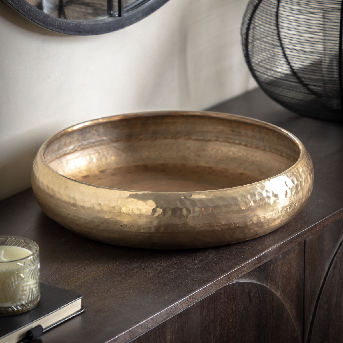 Bodhi Accessories Pitzi Metal Bowl Large House of Isabella UK