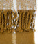 Bodhi Accessories Poly Faux Mohair Check Throw Mustard House of Isabella UK