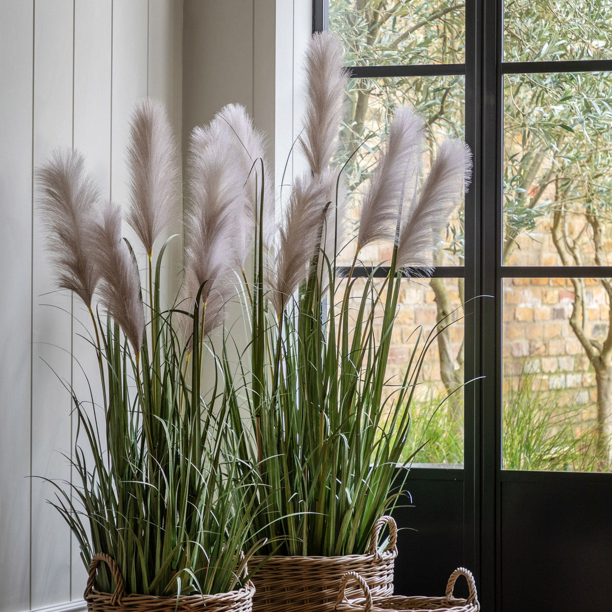 Bodhi Accessories Potted Grass with Pampas Seed Heads 5pk Large House of Isabella UK