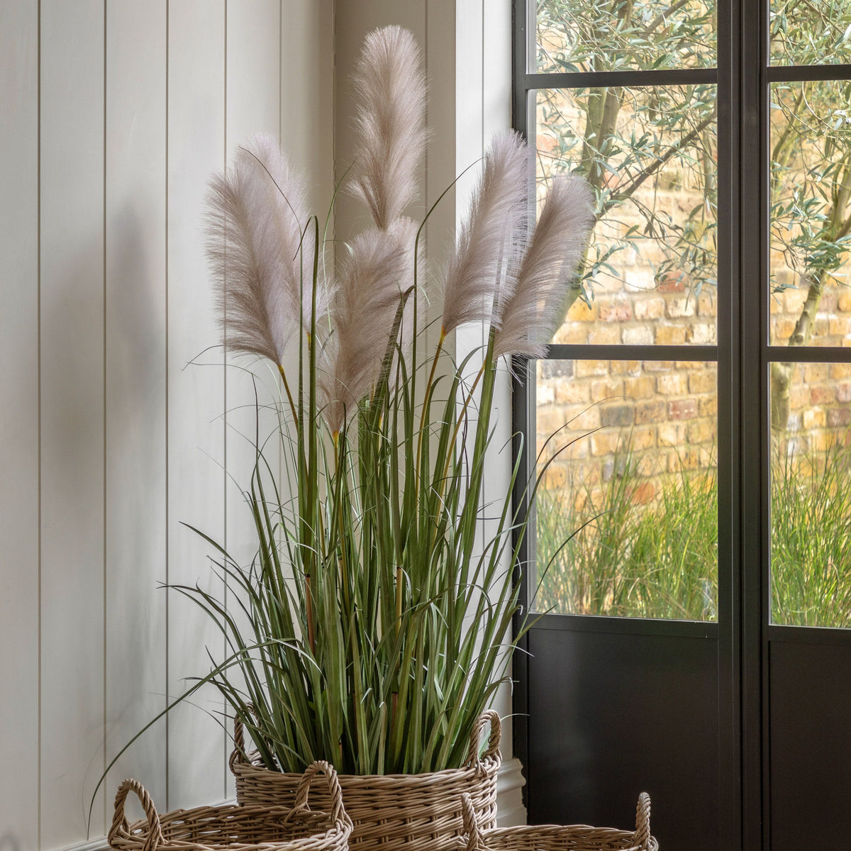Bodhi Accessories Potted Grass with Pampas Seed Heads 5pk Large House of Isabella UK