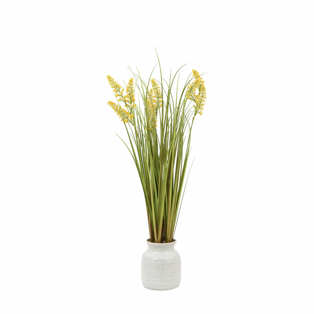 Bodhi Accessories Potted Grass with Yellow Wildflower House of Isabella UK