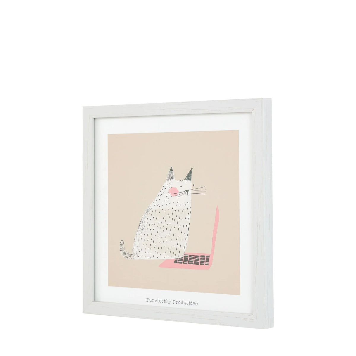 Bodhi Accessories Purrfectly Productive Framed Art House of Isabella UK