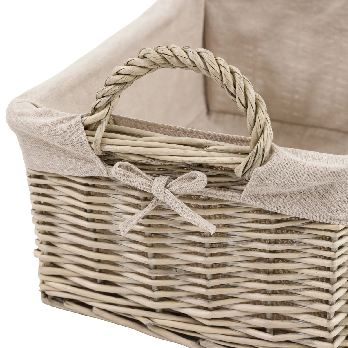 Bodhi Accessories Rama Lined Baskets Natural Set of 3 House of Isabella UK