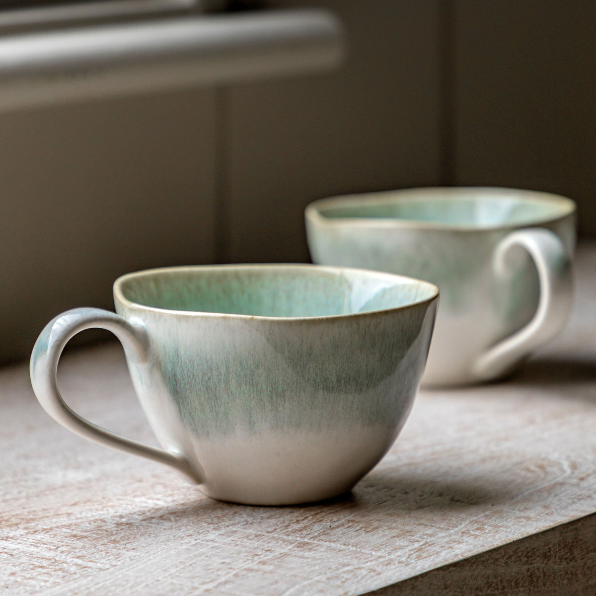 Bodhi Accessories Reactive Organic Mug Duck Egg 4pk House of Isabella UK