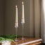 Bodhi Accessories Red Rim Glass Candle Stick Set of 2 House of Isabella UK
