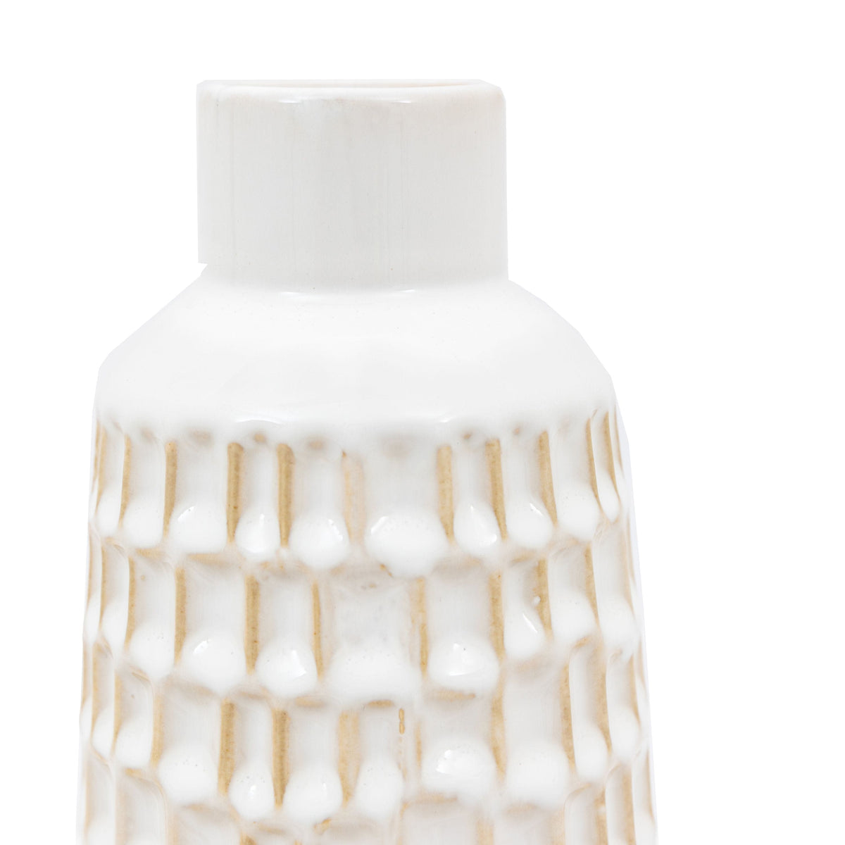 Bodhi Accessories Reno Reactive Glaze Vase White Set of 2 House of Isabella UK